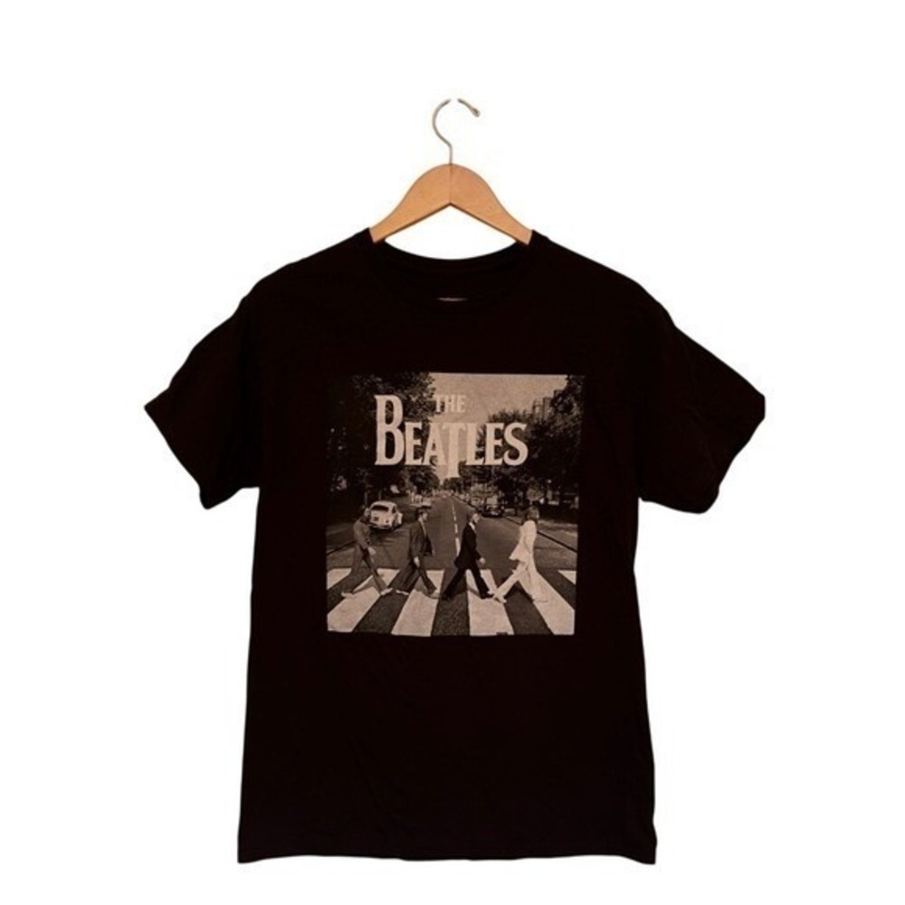 The‎ Beatles Abbey Road T Shirt Black Iconic Band Graphic Size M